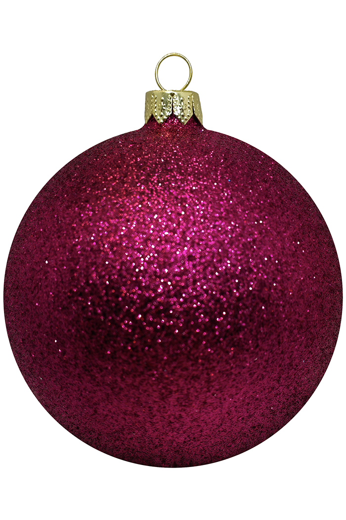 Пластиковый шар Искристый 11,5 и 13,5 вишневый